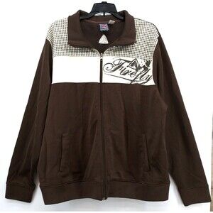 Fire Fly Jacket Men's XL Brown Long Sleeve 100% Cotton